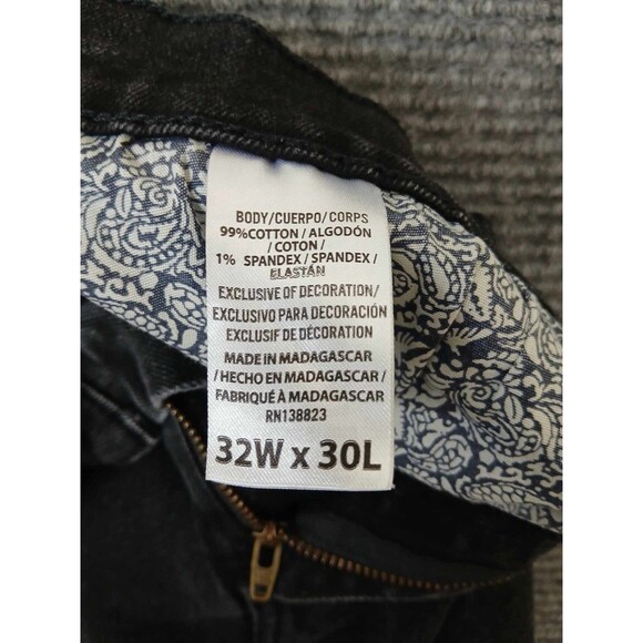 Cody James Jeans Men's 32x30 Night Rider Black Wash Slim Straight Stretch Denim - Picture 7 of 8